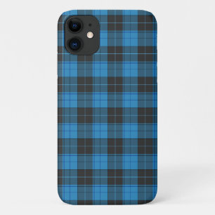Capa Para iPhone 11 Padrão de tartan simples em azul escuro Uncomm