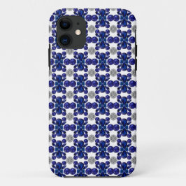 Capa Para iPhone 11 Padrão de Tartaruga Azul