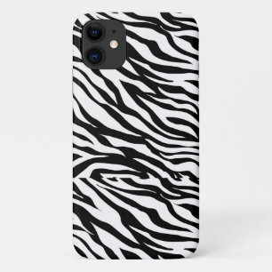 Capa Para iPhone 11 Padrão de Textura da Pele Zebra