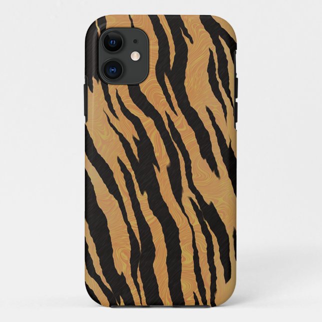 Capa Para iPhone 11 Padrão de Tigre (Verso)