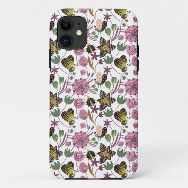 Capa Para iPhone 11 Padrão de Verão (Verso)