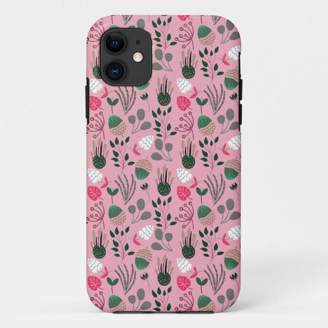 Capa Para iPhone 11 Padrão de Verão Fresco (Verso)