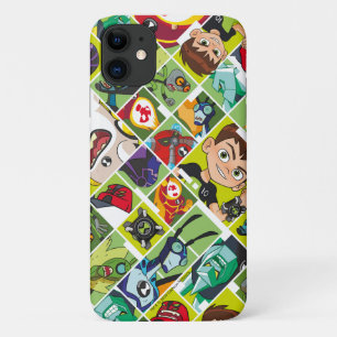 Capa Para iPhone 11 Padrão do Azulejo Ben 10