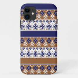 Capa Para iPhone 11 Padrão escandinavo liso e escandinavo azul