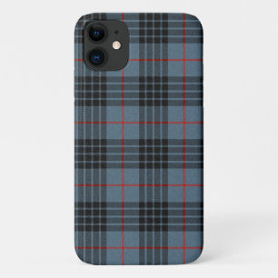 Capa Para iPhone 11 Padrão Escocês da Xadrez de Tartan Azul MacKay