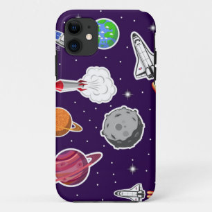 Capa Para iPhone 11 Padrão espacial