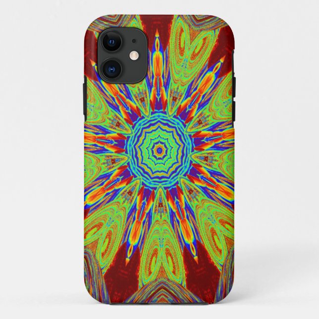 Capa Para iPhone 11 Padrão étnico europeu da Ásia africana (Verso)