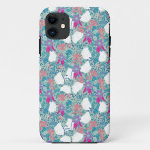 Capa Para iPhone 11 Padrão floral colorido e bonito