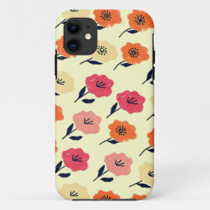 Capa Para iPhone 11 Padrão Floral Vibrante