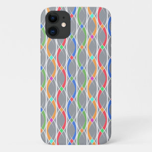 Capa Para iPhone 11 Padrão geométrico colorido.