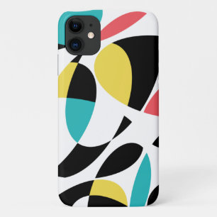 Capa Para iPhone 11 Padrão geométrico colorido, abstrato, moderno e di