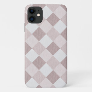 Capa Para iPhone 11 Padrão geométrico de bege e Cinza Oblíquo