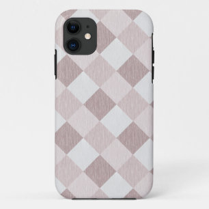 Capa Para iPhone 11 Padrão geométrico de bege e Cinza Oblíquo