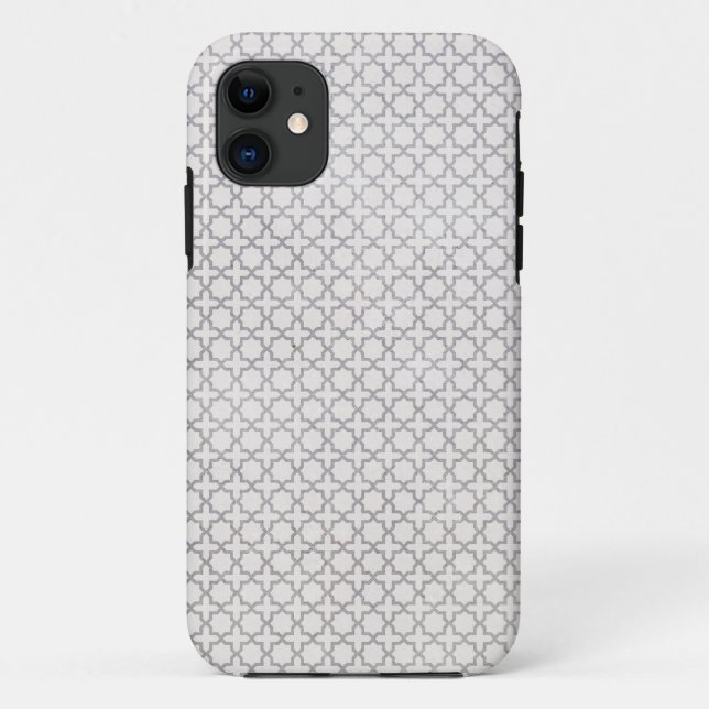 Capa Para iPhone 11 Padrão geométrico do bege (Verso)