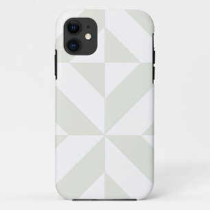 Capa Para iPhone 11 Padrão Geométrico do Deco Cubo da Cinza Pálida