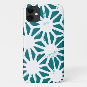 Capa Para iPhone 11 Padrão geométrico em teares e brancos