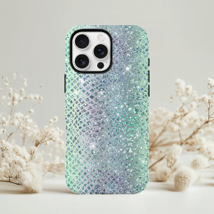 Capa Para iPhone 11 Padrão Glam Sparkly Diamond Snakeskin