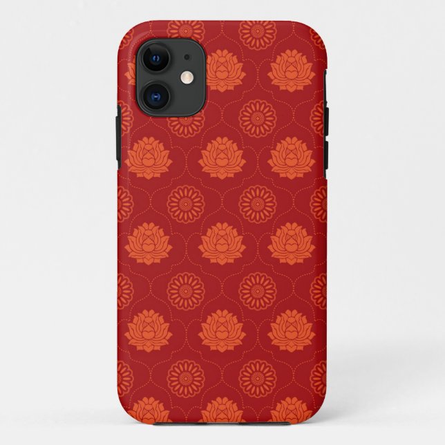 Capa Para iPhone 11 Padrão indiano (Verso)