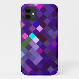 Capa Para iPhone 11 Padrão ixelado - Roxo