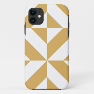 Capa Para iPhone 11 Padrão Legal e Dourado do Cubo de Deco Geométrico