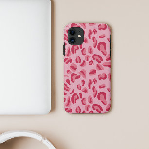 Capa Para iPhone 11 Padrão-Leopardo Rosa