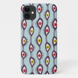 Capa Para iPhone 11 Padrão Místico de Olhos - Design de Triquete Psico