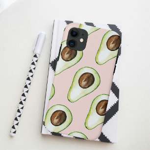 Capa Para iPhone 11 Padrão Moderno De Pastel Rosa E Verde Avocado