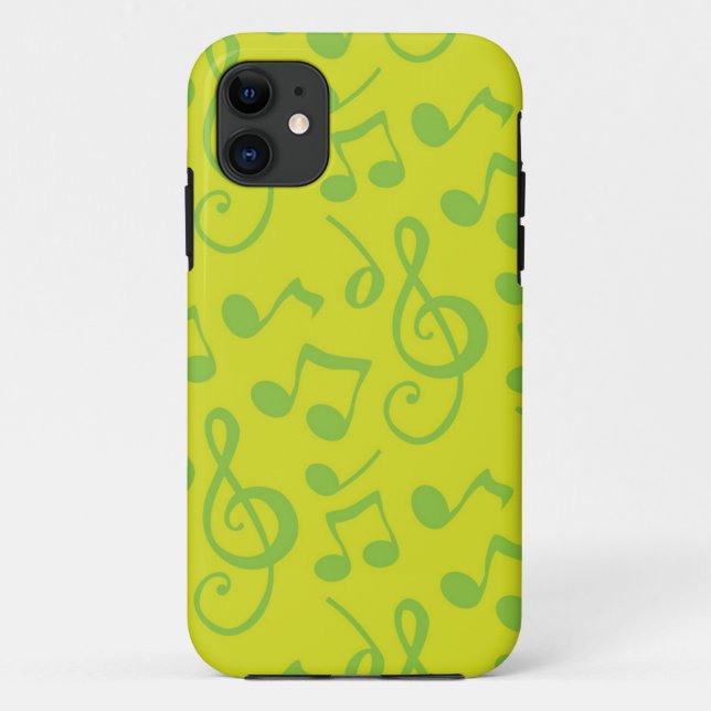 Capa Para iPhone 11 Padrão musical (Verso)
