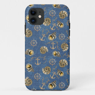 Capa Para iPhone 11 padrão náutico