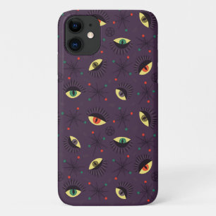 Capa Para iPhone 11 Padrão oculto gótico escuro da bruxa