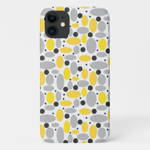 Capa Para iPhone 11 padrão retrorreflector da cinza amarela para decor