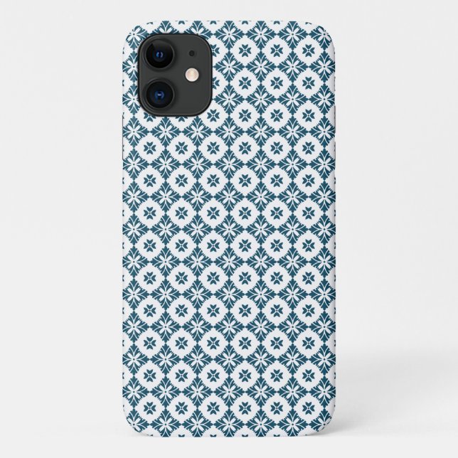 Capa Para iPhone 11 Padrão simples de lírio (Verso)