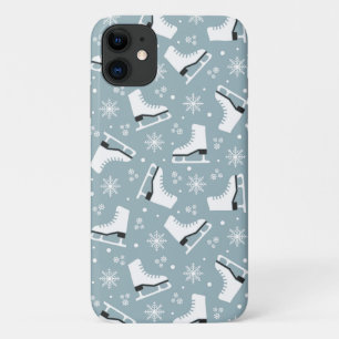 Capa Para iPhone 11 Padrão temático de inverno com skates de gelo