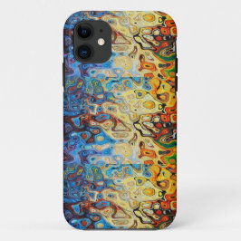 Capa Para iPhone 11 padrão texturizado por abstrato