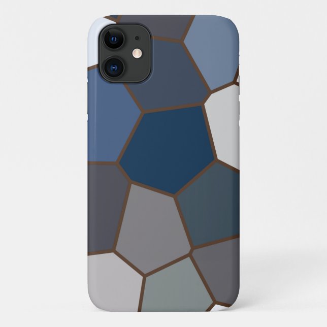 Capa Para iPhone 11 Padrão Tonelado Moderno da Tendência Terra (Verso)