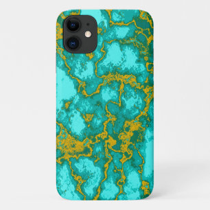 Capa Para iPhone 11 Padrão Turquesa