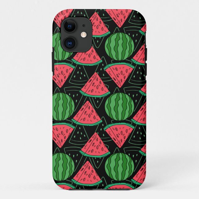 Capa Para iPhone 11 padrão uniforme de fruta | padrão da superfície da (Verso)