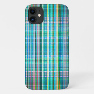 Capa Para iPhone 11 Padrão verde de faixas rugosas