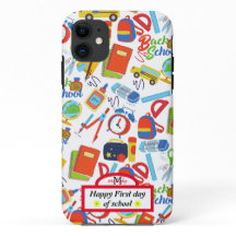 Padrão vibrante personalizável de volta à escola