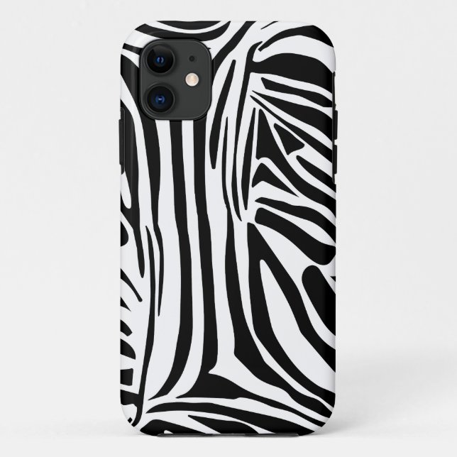 Capa Para iPhone 11 Padrão zebra (Verso)