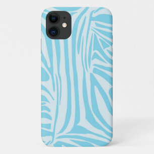 Capa Para iPhone 11 Padrão Zebra Azul