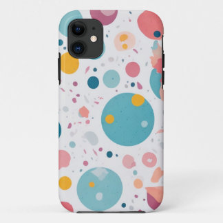 Capa Para iPhone 11 Padrões de círculo coloridos geométricos