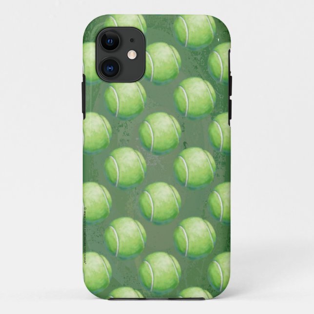 Capa Para iPhone 11 Padrões de esfera tênis (Verso)