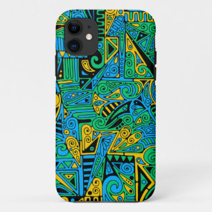 Capa Para iPhone 11 Padrões De Mão E Digitalmente Pintados Artigo 21º