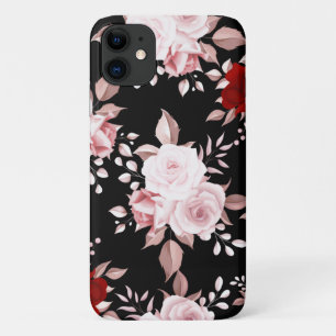 Capa Para iPhone 11 Padrões sem costura floral das flores Elegantes