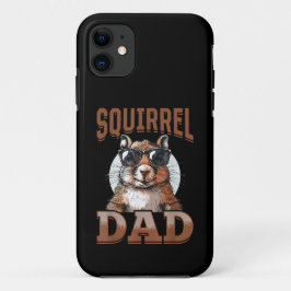 Capa Para iPhone 11 Pai de Esquilo Funny Squirrel