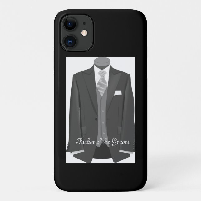 Capa Para iPhone 11 Pai do Casamento do Groom (Verso)
