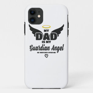 Capa Para iPhone 11 Pai É Meu Anjo Guardião Me Vê Na Memória