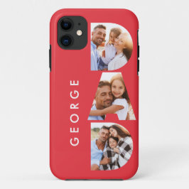 Capa Para iPhone 11 Pai foto moderna tipografia
