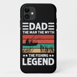 Capa Para iPhone 11 Pai homem mito lenda da pesca angustiado
